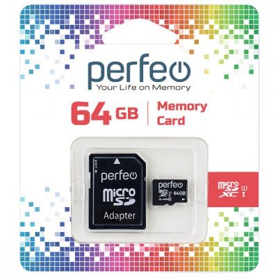 Perfeo microSDXC 64GB High-Capacity (Class 10) UHS-1