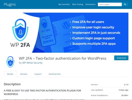Keyy Two Factor Authentication – плагин для двухфакторной аутентификации